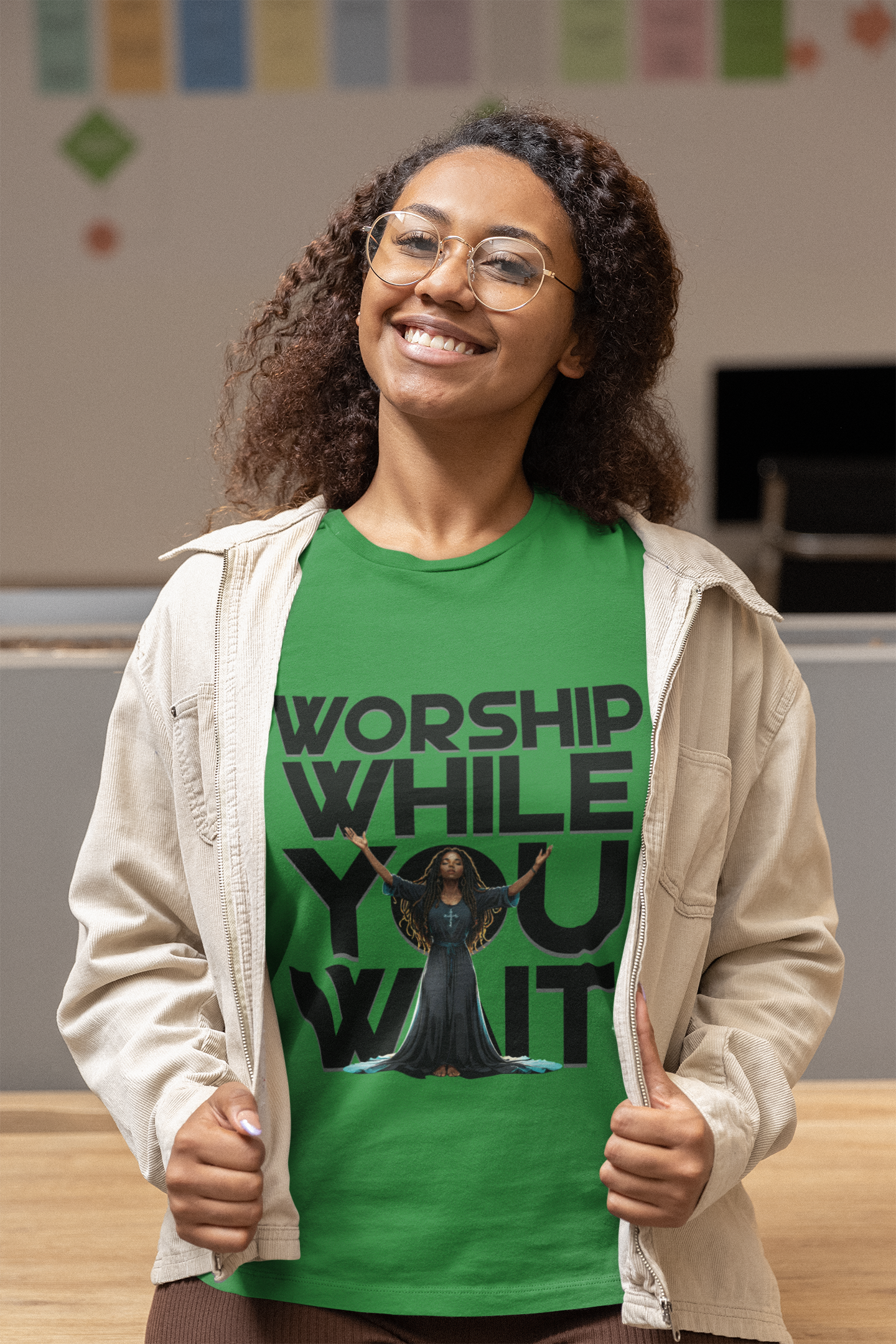 Worship While You Wait - Black Woman