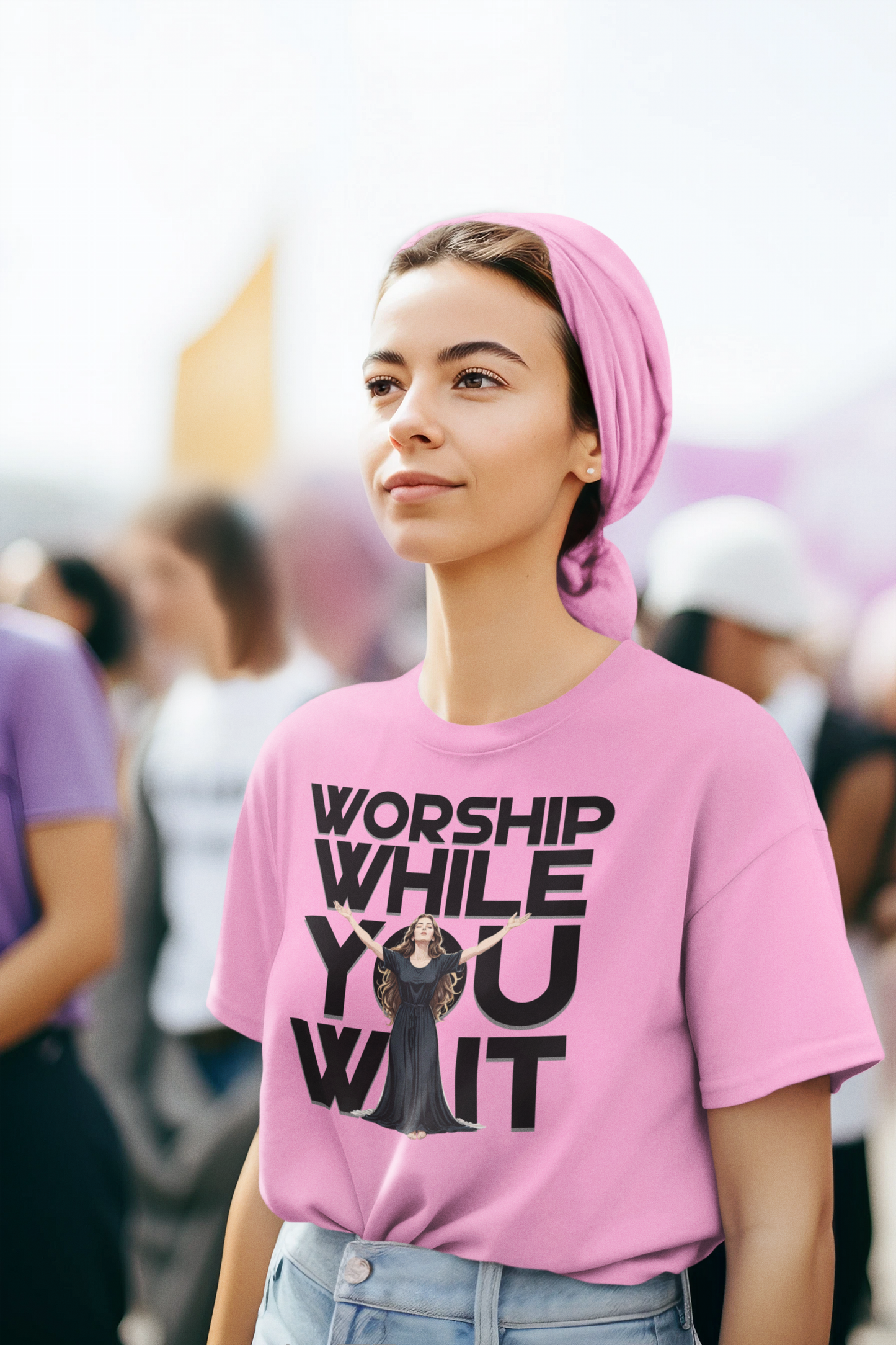 Worship While You Wait - White Woman